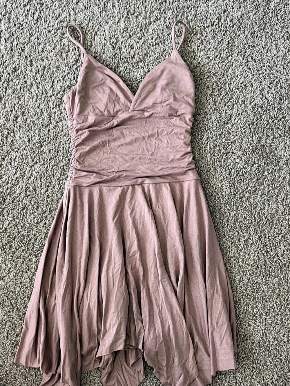 Polly Ruched High-Low Dress in Pink UK 6 US 2 Like New